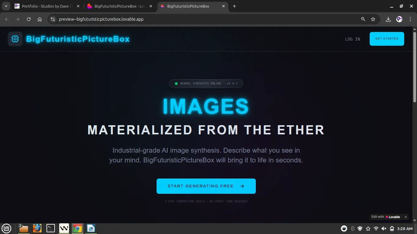 Big Futuristic Picture Box