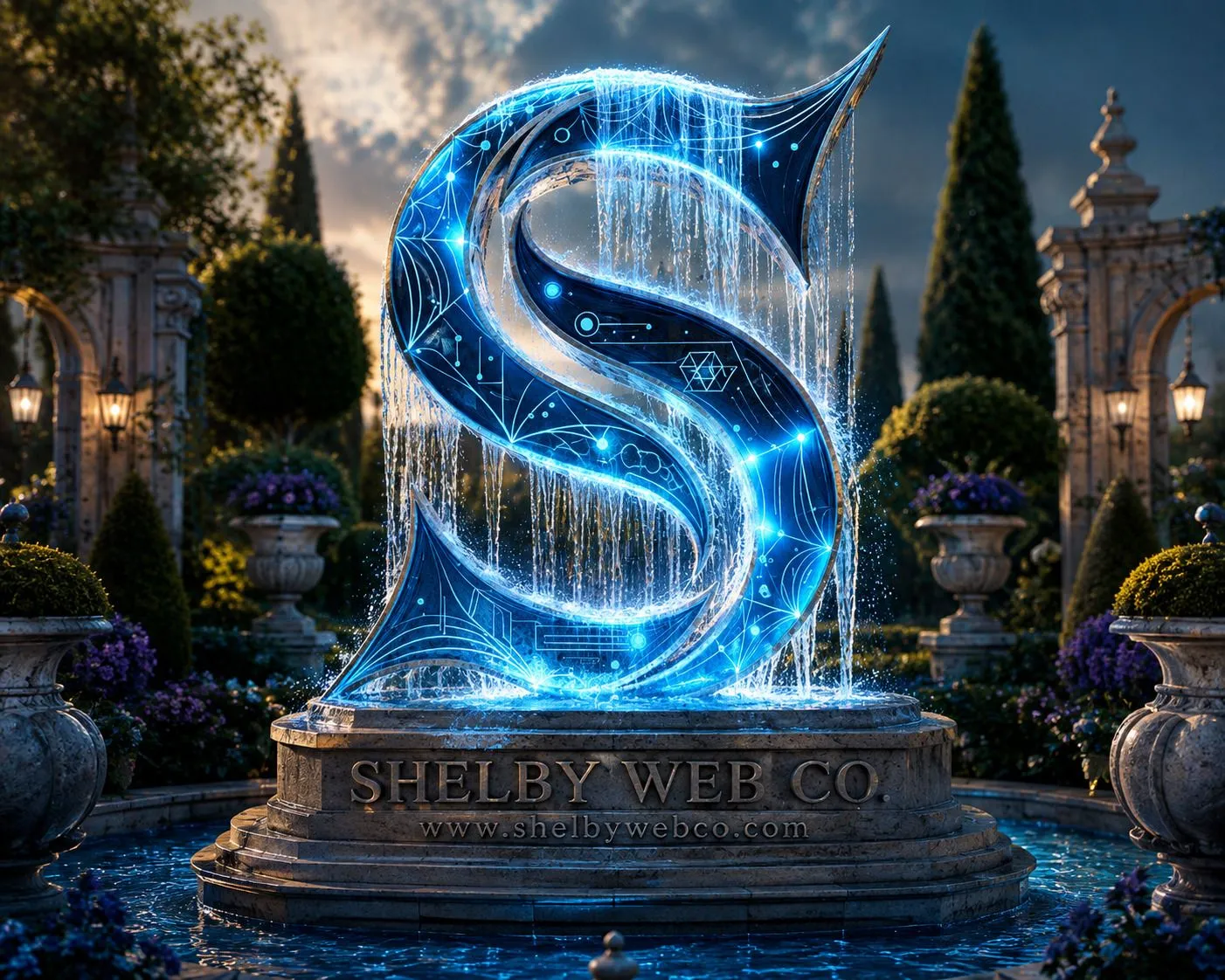 Branding example - fountain design