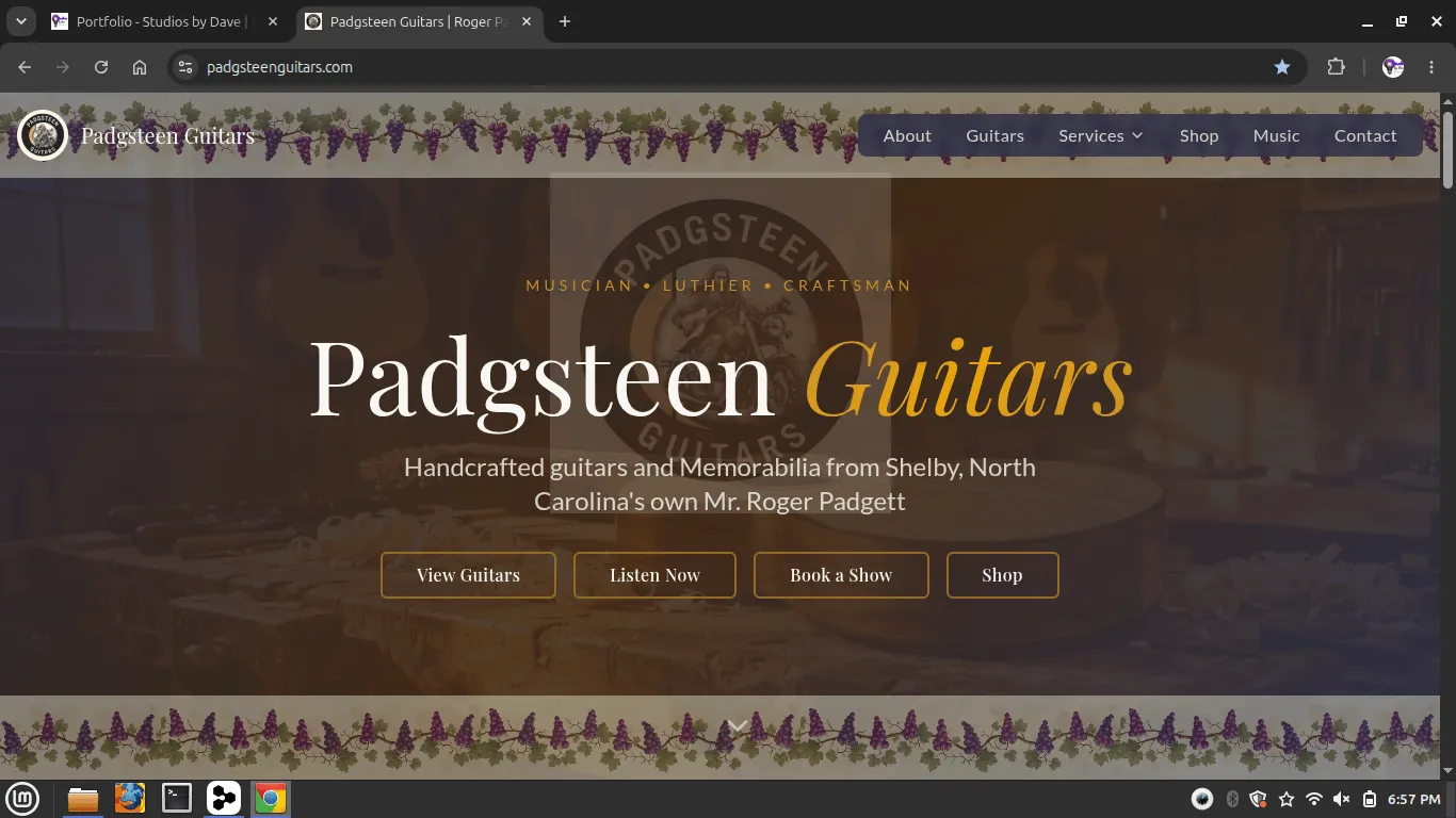 Padgsteen Guitars Homepage