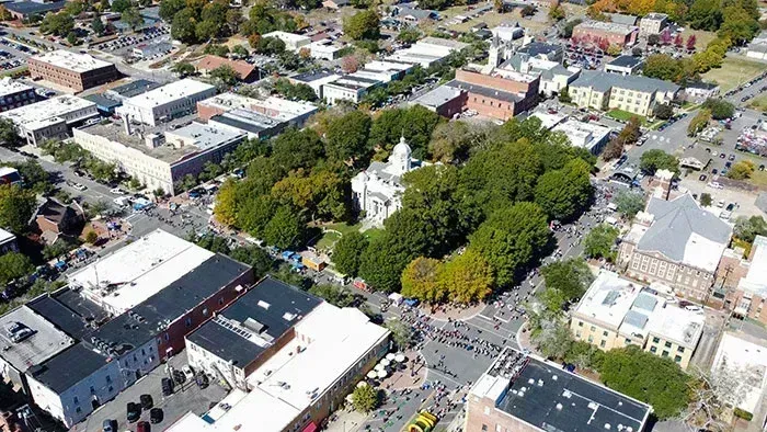 Shelby NC aerial view