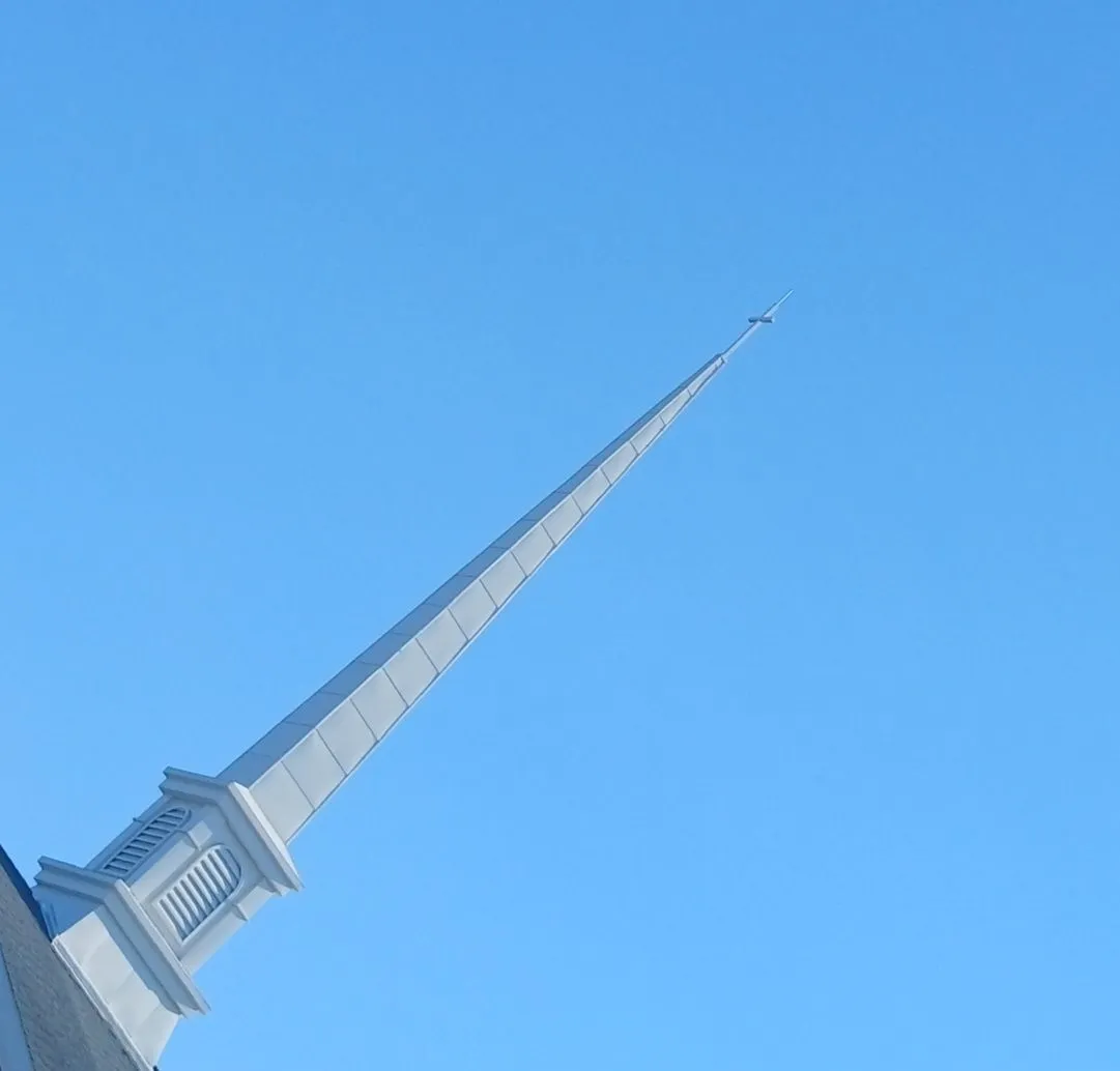 A Shelby landmark steeple, celebrating our community roots
