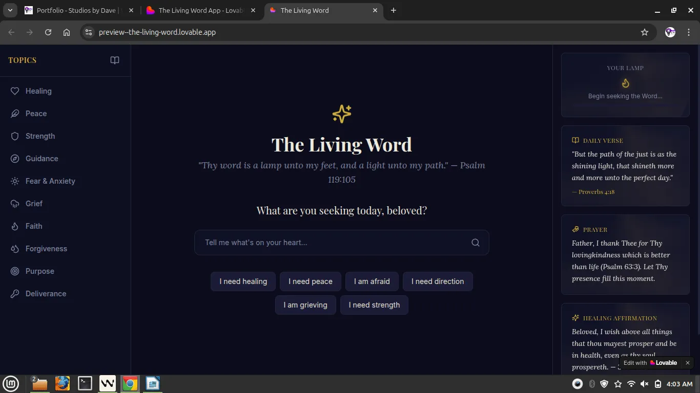 The Living Word Application